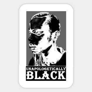 unapologetically black Sticker